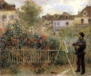 Pierre-Auguste Renoir Monet Painting in His Garden Argenteuil France oil painting artist